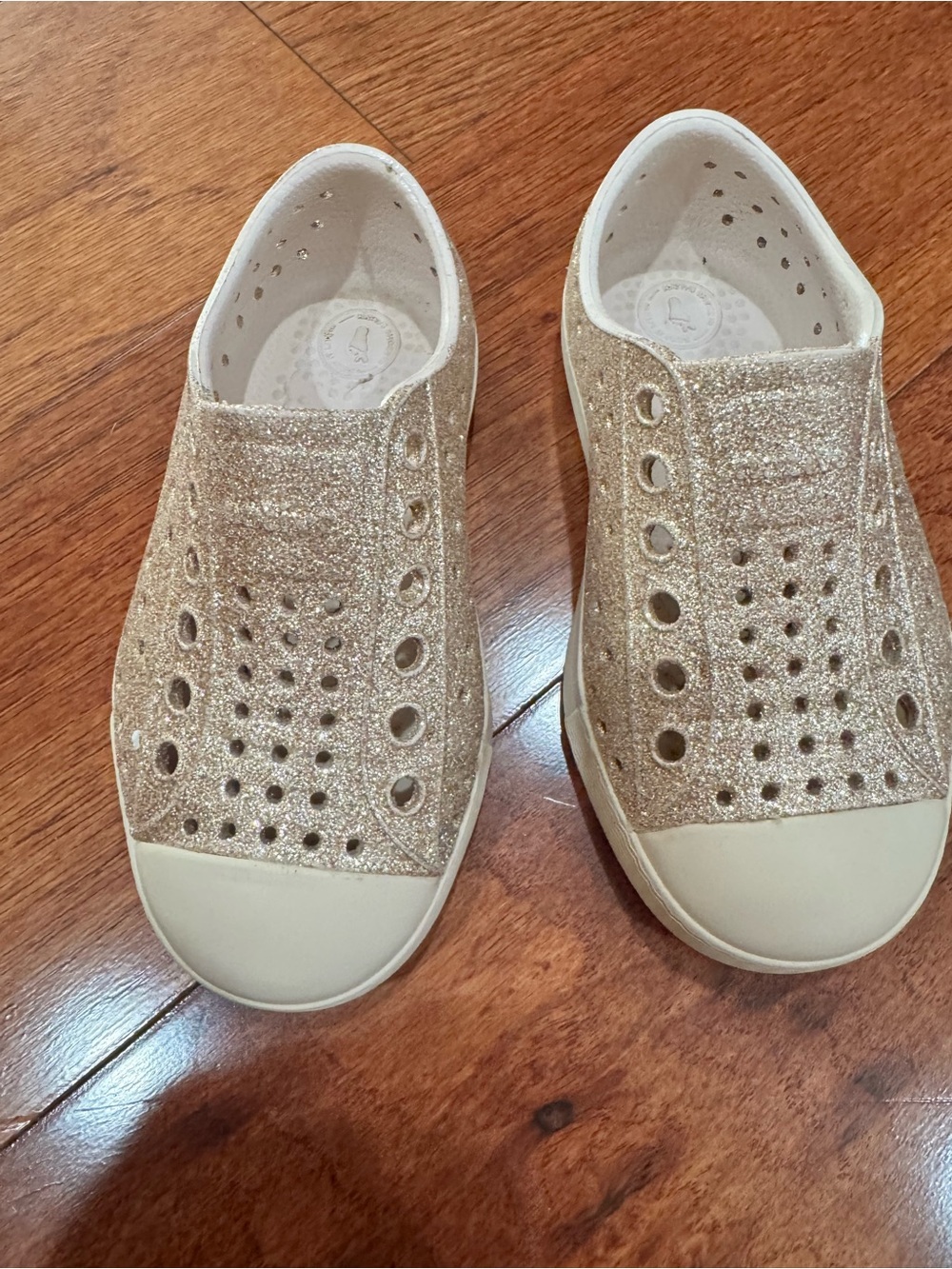 Native Kids Shoes - Jefferson Bio-Bling Pink Sz C7